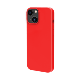 Coque antichoc en gel de silicone doux pour Apple iPhone 13, Rouge Ardent