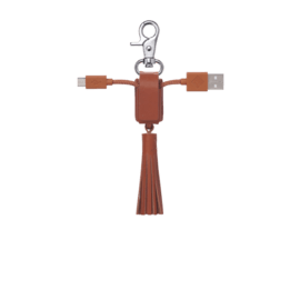 Native Union Power-Link Tassel Cable pour Android, cuir italien v&eacute;ritable, Beige