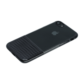 Invisible Ultra Slim Studded Case for Apple iPhone 7/8/SE 2020 0.8mm, Jet Black