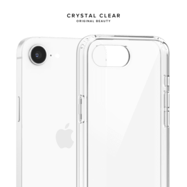 Coque hybride invisible fabriqu&eacute;e &agrave; 83 % de plastique recycl&eacute; pour Apple iPhone 16e/17e, transparente