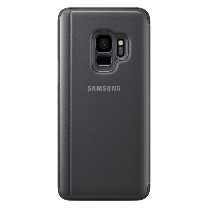 Clear View cover avec fonction Stand Noir Galaxy S9