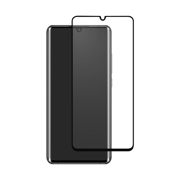 Protection d'écran en verre trempé Bord à Bord Incurvé pour Xiaomi Mi Note 10/10 Pro, Noir