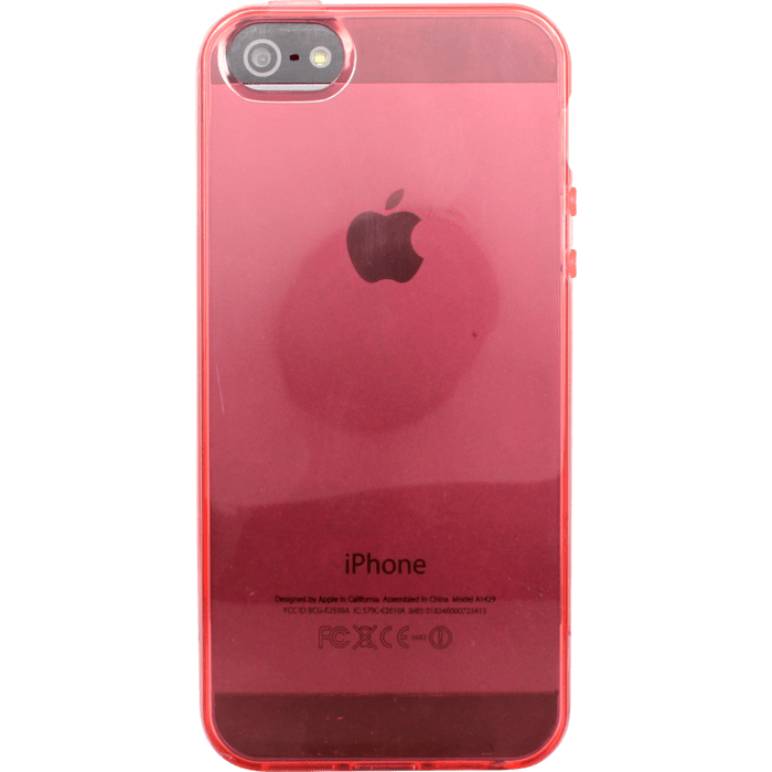 Coque pour Apple iPhone 5/5s/SE, silicone Rouge