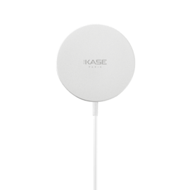 Chargeur sans fil rapide magn&eacute;tique (15W), Blanc argent