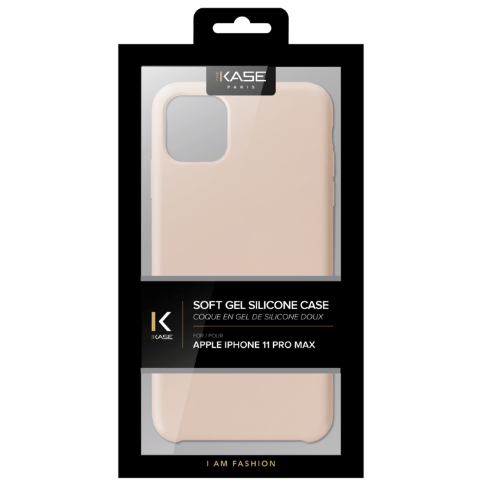 Coque en Gel de Silicone Doux pour Apple iPhone 11 Pro Max, Rose Sable