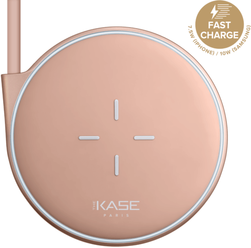 Case Universal Quick Charge Qi Wireless Charging Pad (7.5W/10W), Rose Gold