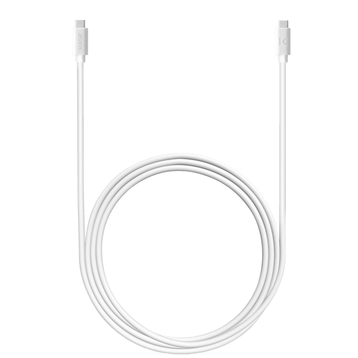 Chargeur mural PowerPort Speed LITE 20 W double USB UE + câble de charge/synchronisation rapide USB-C vers USB-C, blanc