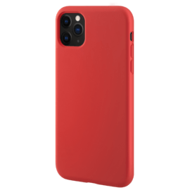 Coque antichoc en gel de silicone doux pour Apple  iPhone 11 Pro Max, Rouge Ardent