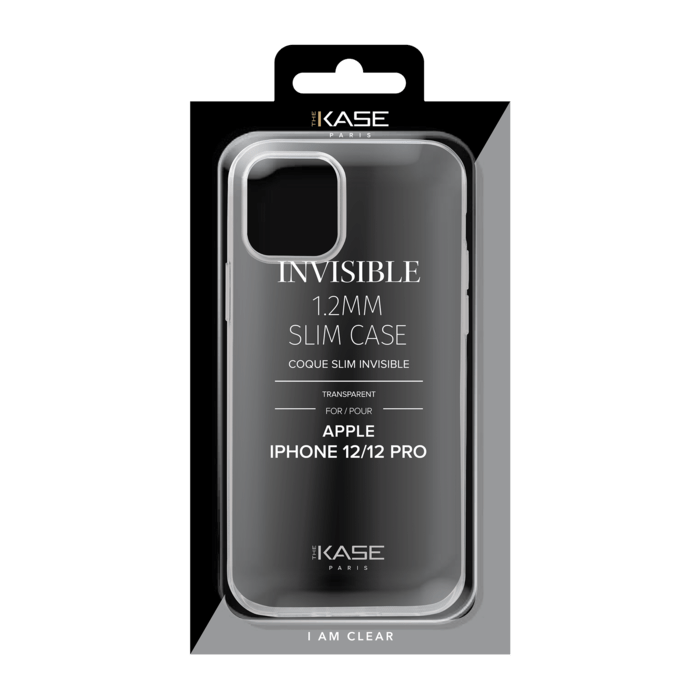Coque Slim Invisible pour Apple iPhone 12/12 Pro 1,2mm, Transparente