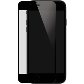 Protection d'&eacute;cran en verre tremp&eacute; (100% de surface couverte) pour iPhone 6/6s Plus, Noir