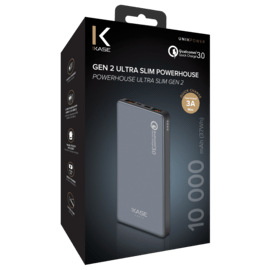 Batterie Externe PowerHouse Ultra Slim GEN 2.0 10 000mAh (37Wh), Gris Sidéral