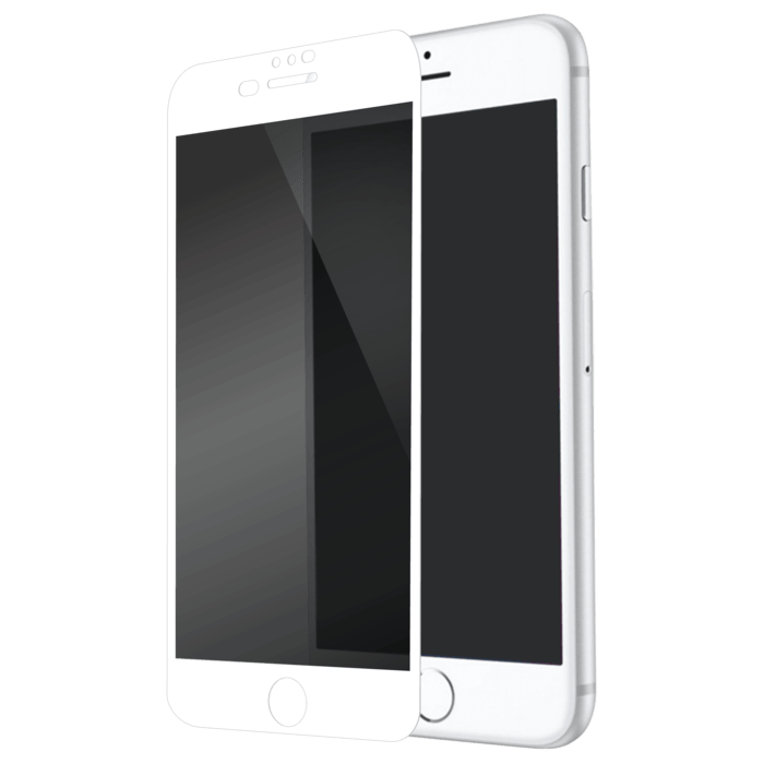 Full Coverage Privacy Tempered Glass Screen Protector for Apple iPhone 6/6s/7/8 Plus, White