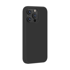 Coque en Gel de Silicone Doux pour Apple iPhone 13 Pro, Noir satin