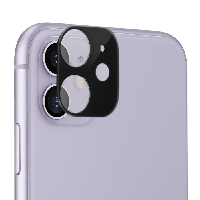 Gen 2.0 Protection pour objectif d'appareil photo premium en verre trempé Apple iPhone 11, Noir