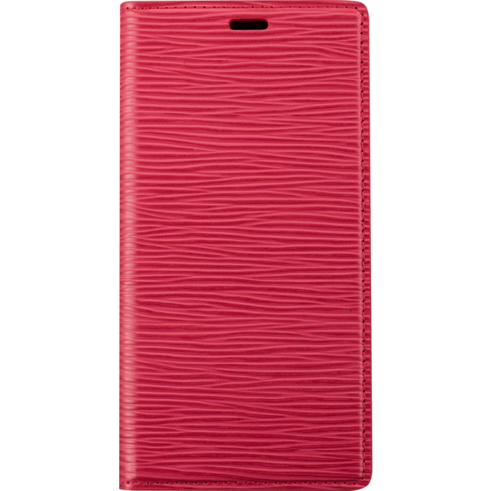 Diarycase 2.0 Etui à rabat en cuir véritable avec support magnétique pour Apple iPhone 11 Pro Max, Rouge Bordeaux