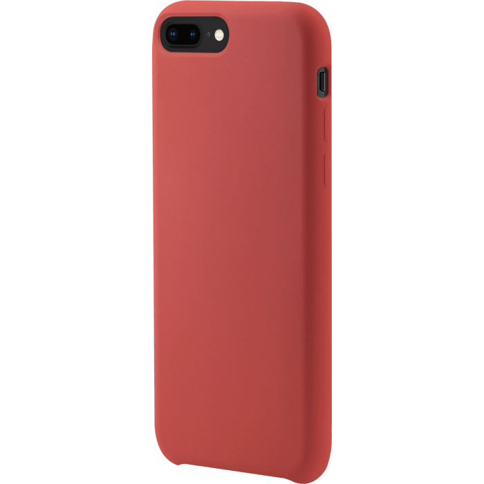 Coque en Gel de Silicone Doux pour Apple iPhone 7 Plus, Rouge Ardent