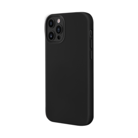 Coque en Gel de Silicone Doux pour iPhone 12/12 Pro, Noir satin