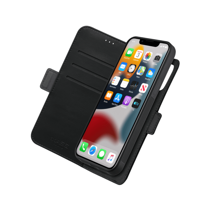 Etui & Coque robuste magn&eacute;tique 2-en-1 pour Apple iPhone 13 mini, Noir Onyx