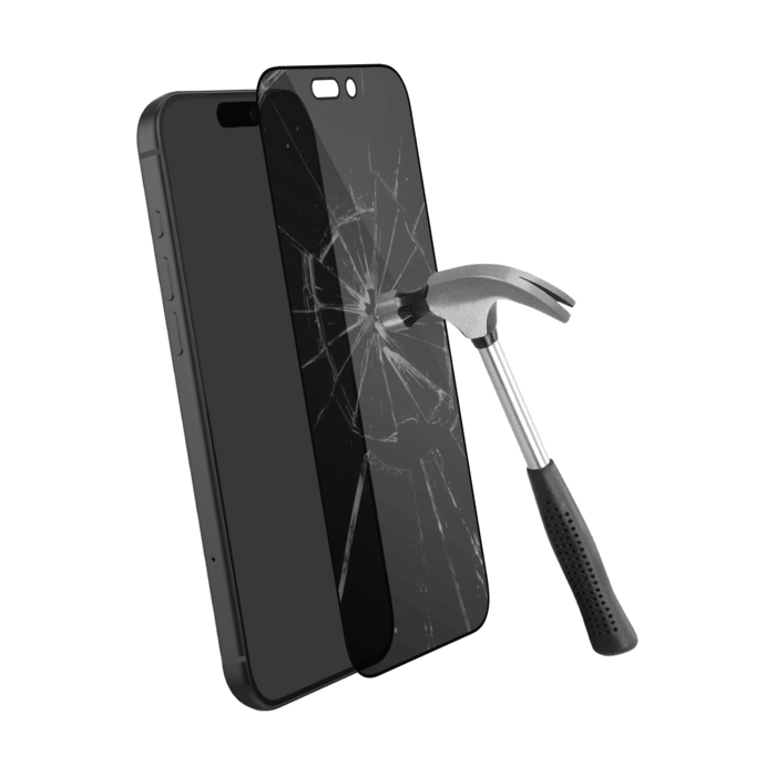Protection d'&eacute;cran Priv&eacute;e en verre tremp&eacute; (60% verre tremp&eacute; recycl&eacute;) pour Apple iPhone 17, Noir