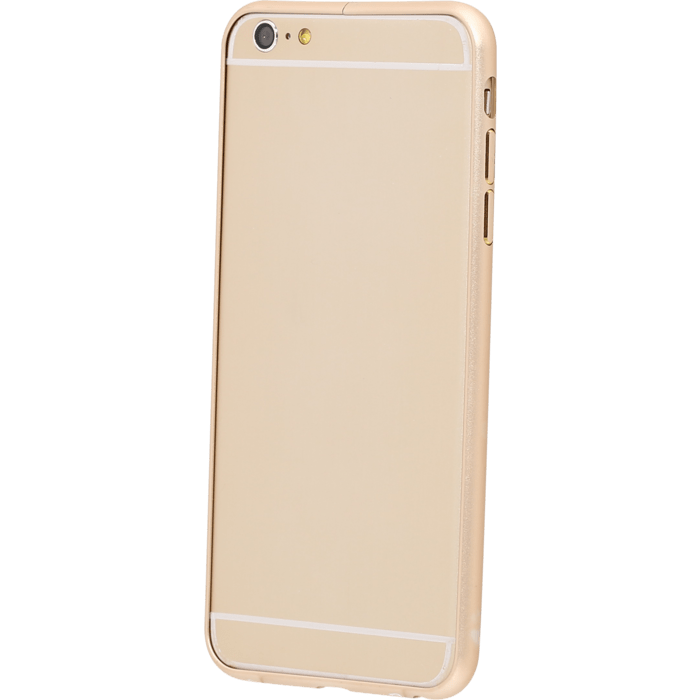 Bumper arrondi m&eacute;tallique pour Apple iPhone 6 (4.7 pouces), Or lisse