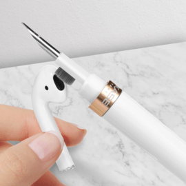 Stylo de nettoyage multifonction 4-en-1, Blanc Lumineux