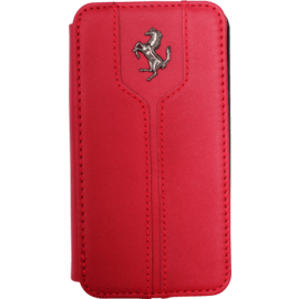 Montecarlo Coque Clapet pour Apple iPhone 4/4S, Cuir de Veau Rouge