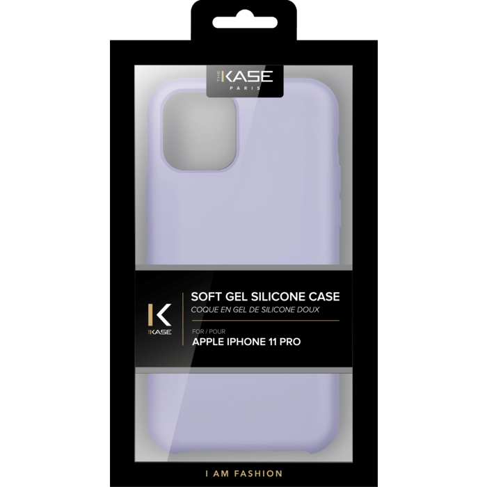 Coque en Gel de Silicone Doux pour Apple iPhone 11 Pro, Violet Lilas