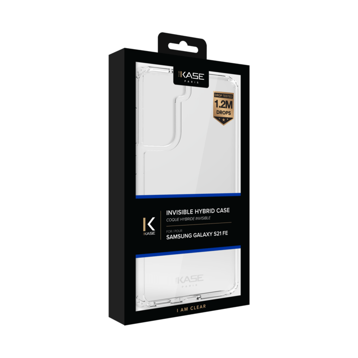 Coque hybride invisible pour Samsung Galaxy S21 FE 5G, Transparent