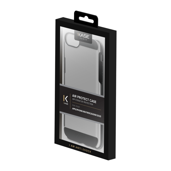 Air Coque de protection pour Apple iPhone 6/6s/7/8/SE 2020/SE 2022, Noir