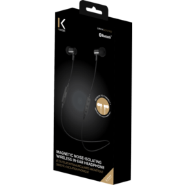 Ear magnetica Auricolare stereo isolamento acustico wireless, Satin Black