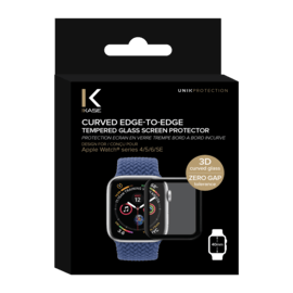 Protection d'écran en verre trempé Bord à Bord Incurvé pour Apple Watch® Series 4/5/6/SE 40mm