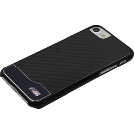 BMW Coque carbone & aluminium pour Apple iPhone 7/8/SE 2020, Noir