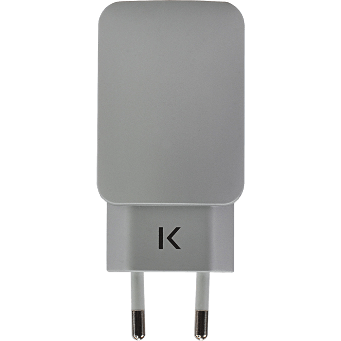 Chargeur Universel Double USB (EU) 3.1A, Argent
