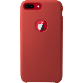 Coque en Gel de Silicone Doux pour Apple iPhone 7 Plus/ 8 Plus, Rouge Ardent