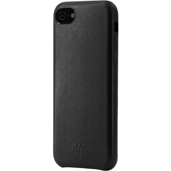 Coque en Cuir V&eacute;ritable Fabriqu&eacute;e &agrave; la Main&nbsp;pour Apple iPhone 7, Noir