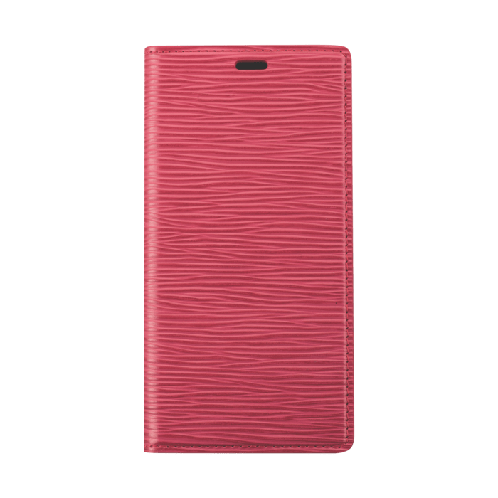 Diarycase 2.0 Coque clapet en cuir v&eacute;ritable avec support aimant&eacute; pour Apple iPhone 14, Rouge Bordeaux