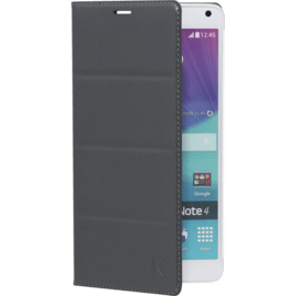 Etui à clapet pour Samsung Galaxy Note 4, Gris acier