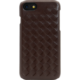 Treccia Genuine Leather Case for Apple iPhone 6/6s/7/8, Chestnut Brown