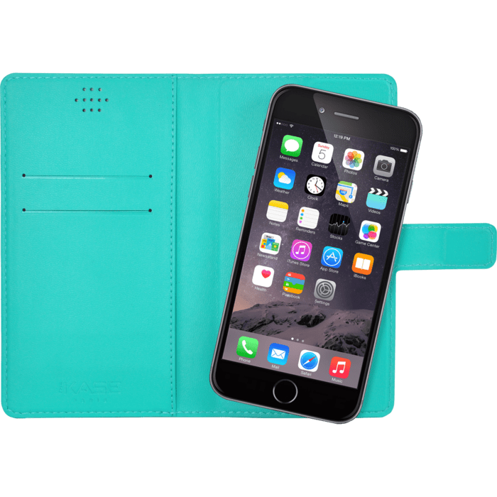 Coque clapet Universelle pour Smartphone (jusqu &agrave; 4.7 pouce), Turquoise