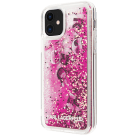 Case Karl Lagerfeld Bling Bling Glitter Floating Charms case for Apple iPhone 11, Pink