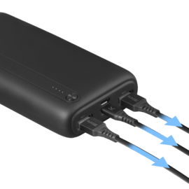 PowerHouse Dynamic Ultimate Flex+ 20 000&nbsp;mAh (74Wh), Minuit Noir