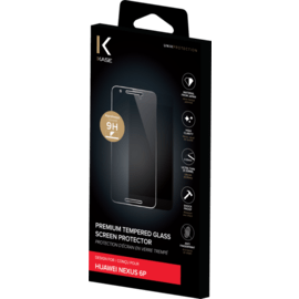 Protection d'&eacute;cran premium en verre tremp&eacute; pour Huawei Nexus 6P, Transparent