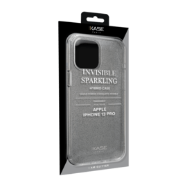 Coque hybride &eacute;tincelante invisible pour Apple iPhone 13 Pro, Transparente