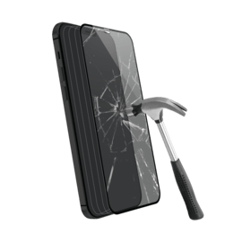Protection d'&eacute;cran en verre tremp&eacute; (60% verre tremp&eacute; recycl&eacute;) pour Apple iPhone 12/12 Pro, Noir