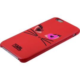Karl Lagerfeld Choupette in Love 2 Coque pour Apple iPhone 6/6s, Rouge