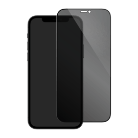 Protection d'&eacute;cran Priv&eacute;e en verre tremp&eacute; (100% de surface couverte) pour Apple iPhone 12 Pro Max, Noir