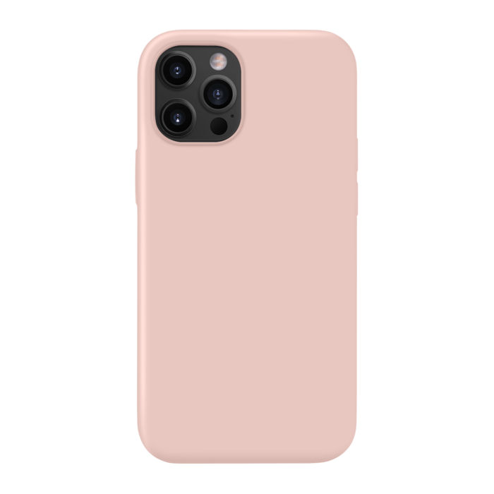 Coque antichoc en gel de silicone doux pour Apple iPhone 12 Pro Max, Rose Sable