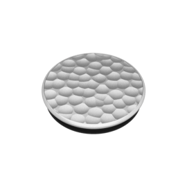 PopSockets PopGrip, M&eacute;tal Argent Martel&eacute;