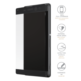 Screen Protector vetro temperato (100% di superficie coperta) Sony Xperia XA Ultra Black