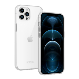 Coque antibact&eacute;rienne hybride invisible pour iPhone 12 Pro Max, Transparente